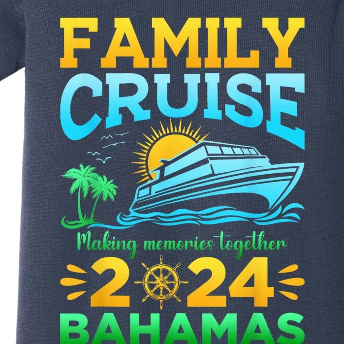 Bahamas Cruise 2024 Family Friends Group Vacation Matching Baby Bodysuit