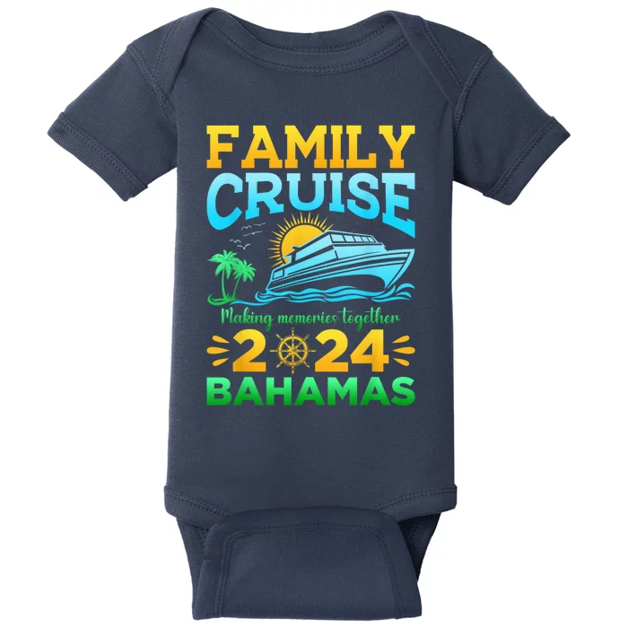 Bahamas Cruise 2024 Family Friends Group Vacation Matching Baby Bodysuit