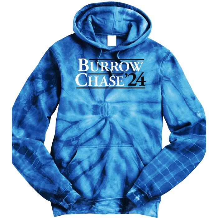 Burrow Chase 2024 Funny Burrow Chase 24 Tie Dye Hoodie