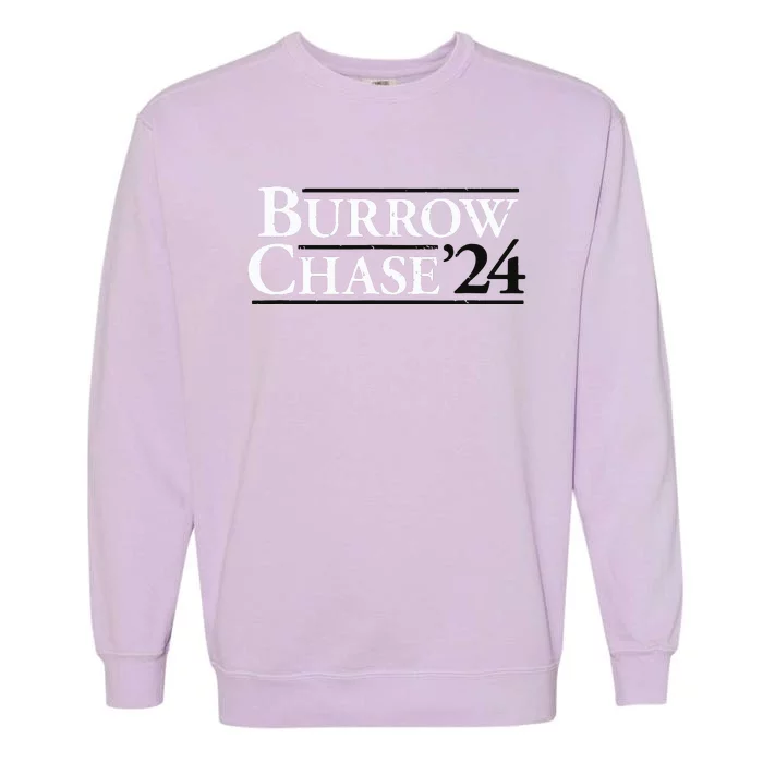 Burrow Chase 2024 Funny Burrow Chase 24 Garment-Dyed Sweatshirt