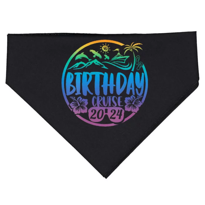 Birthday Cruise 2024 Family Cruise Trip Summer Vacation USA-Made Doggie Bandana