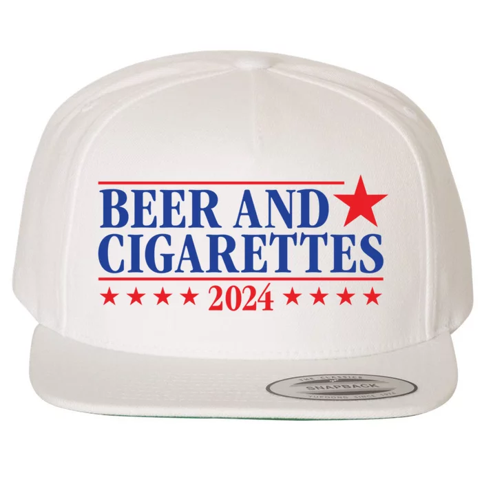 Beer & Cigarettes 24 Funny Wool Snapback Cap