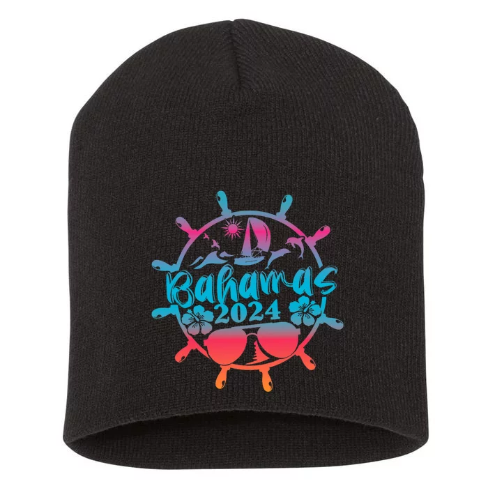 Bahamas Cruise 2024 Family Friends Group Vacation Matching Short Acrylic Beanie