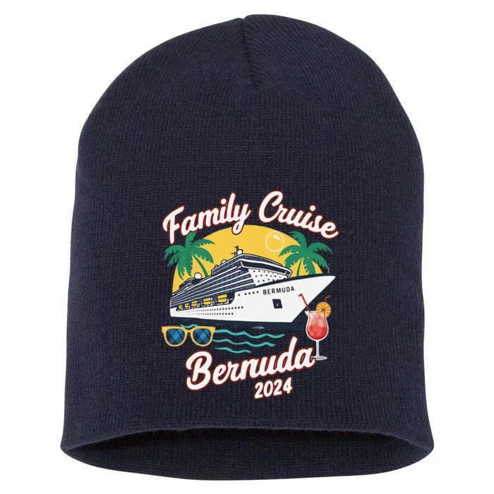 Bermuda Cruise 2024 Family Friends Group Vacation Matching Short Acrylic Beanie