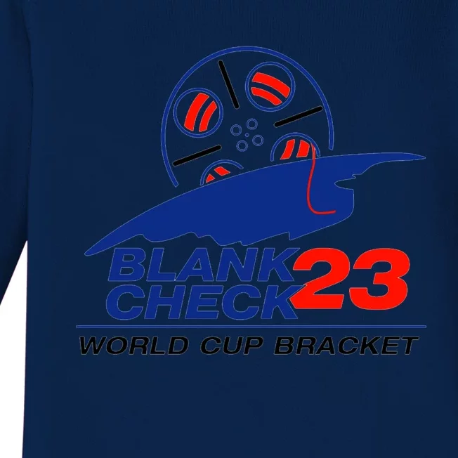 Blank Check 23 Cup Bracket Baby Long Sleeve Bodysuit