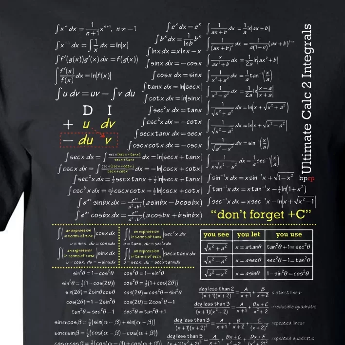 Blackpenredpen Calculus 2 Ultimate Integral Tall T-Shirt