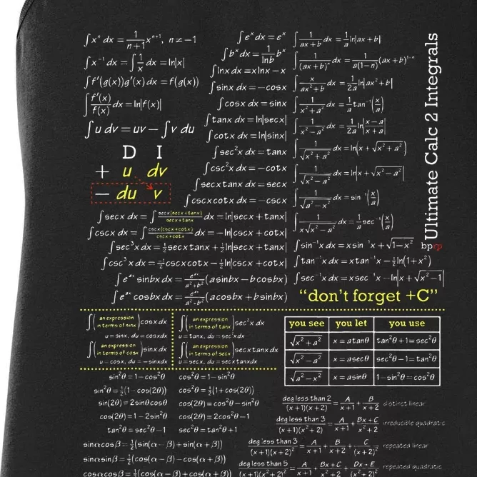 Blackpenredpen Calculus 2 Ultimate Integral Women's Racerback Tank