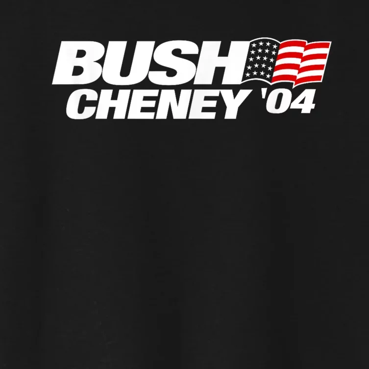 Bush Cheney 2004 Election Campaign Women's Crop Top Tee