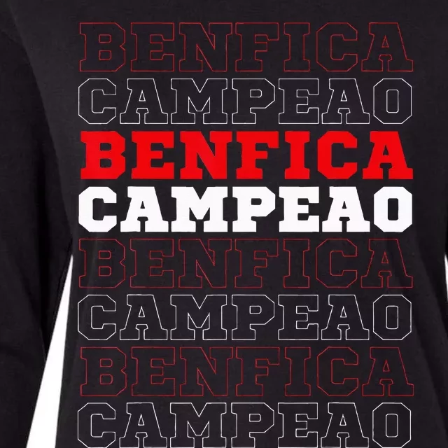 Benfica Campeao 38 Portugal Womens Cotton Relaxed Long Sleeve T-Shirt