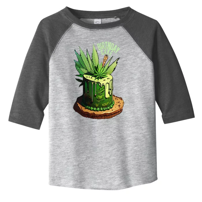 Birthday Cake 420 Cannabis Culture Stoner Weed Strain Toddler Fine Jersey T-Shirt