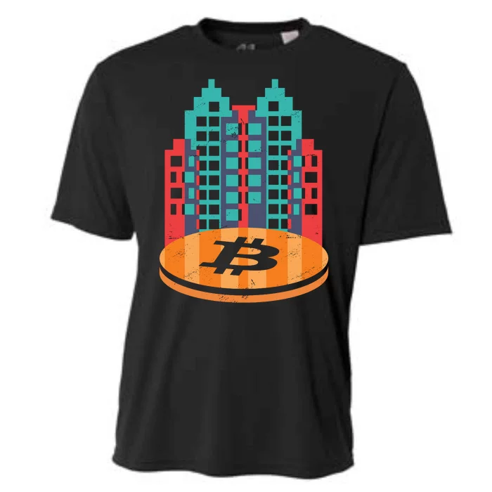 Bitcoin City Cooling Performance Crew T-Shirt