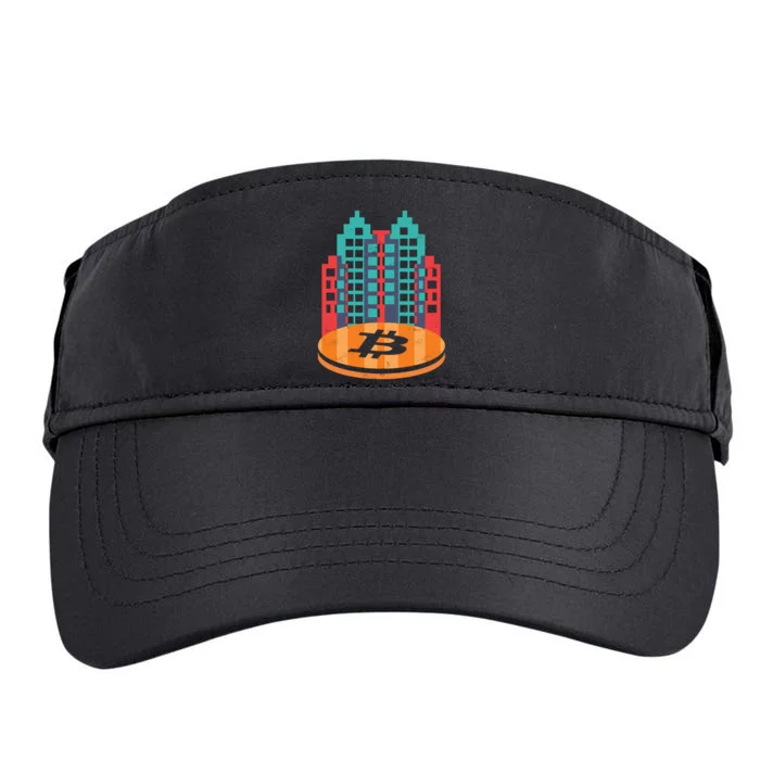 Bitcoin City Adult Drive Performance Visor