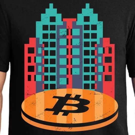 Bitcoin City Pajama Set