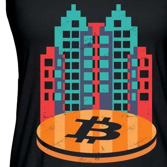 Bitcoin City Ladies Essential Flowy Tank