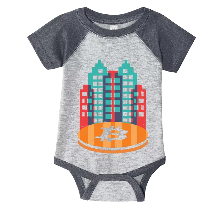 Bitcoin City Infant Baby Jersey Bodysuit