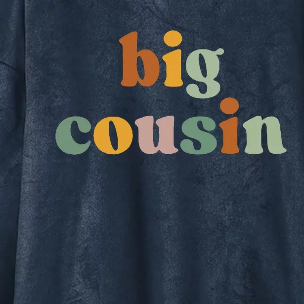 Big Cousin Announcement Hooded Wearable Blanket