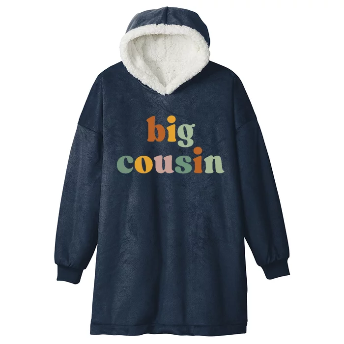 Big Cousin Announcement Hooded Wearable Blanket