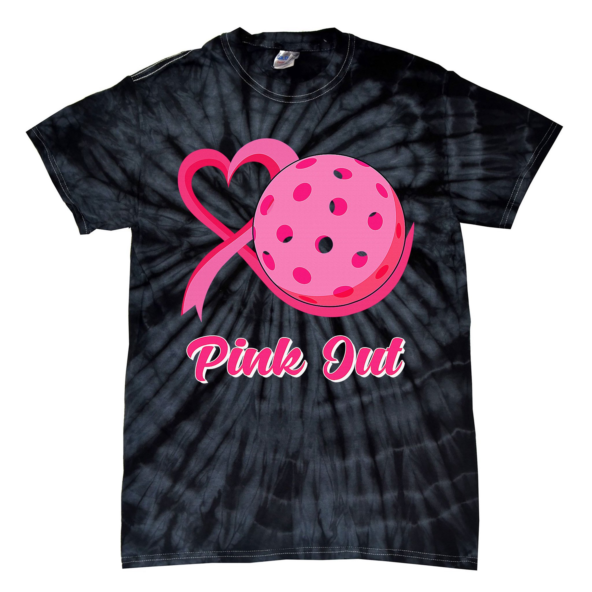 Gildan Pink Ribbon Adult Tie Dye T-Shirt
