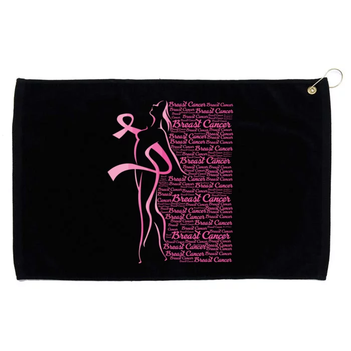 Breast Cancer Awareness Women Grommeted Golf Towel