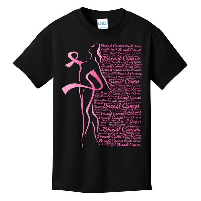 Breast Cancer Awareness Women Kids T-Shirt