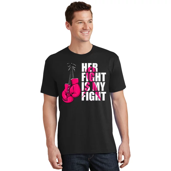 Breast Cancer Awareness Husband Support Squad T-Shirt