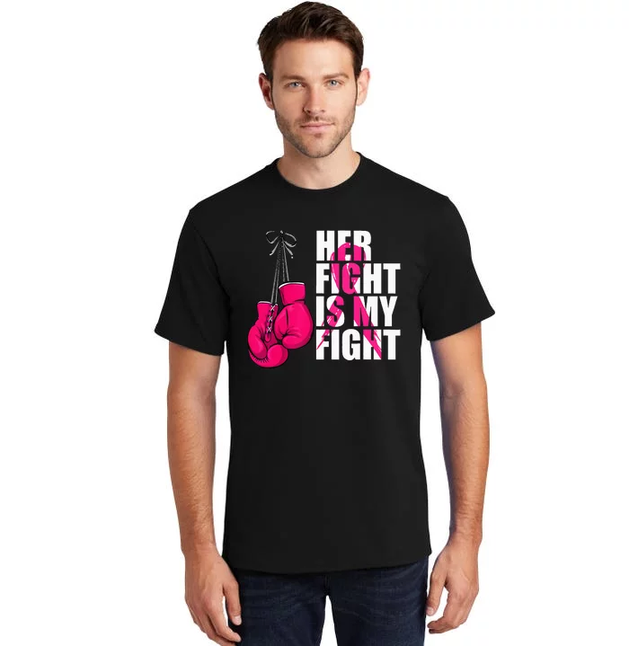 Breast Cancer Awareness Husband Support Squad Tall T-Shirt