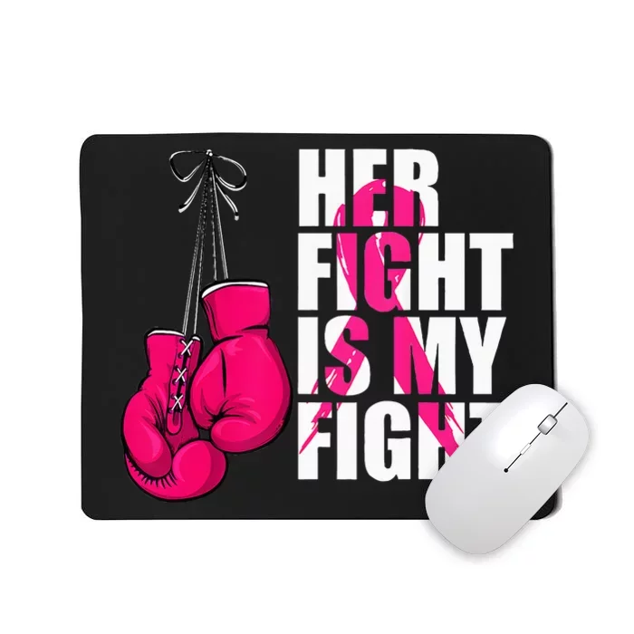 Breast Cancer Awareness Husband Support Squad Mousepad