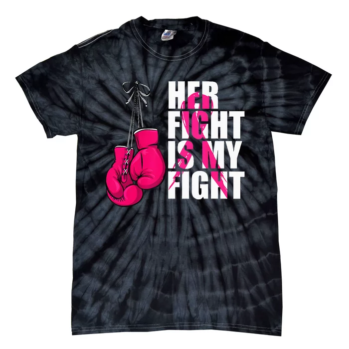 Breast Cancer Awareness Husband Support Squad Tie-Dye T-Shirt