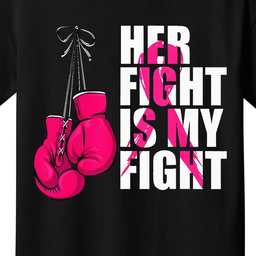 Breast Cancer Awareness Husband Support Squad Kids T-Shirt