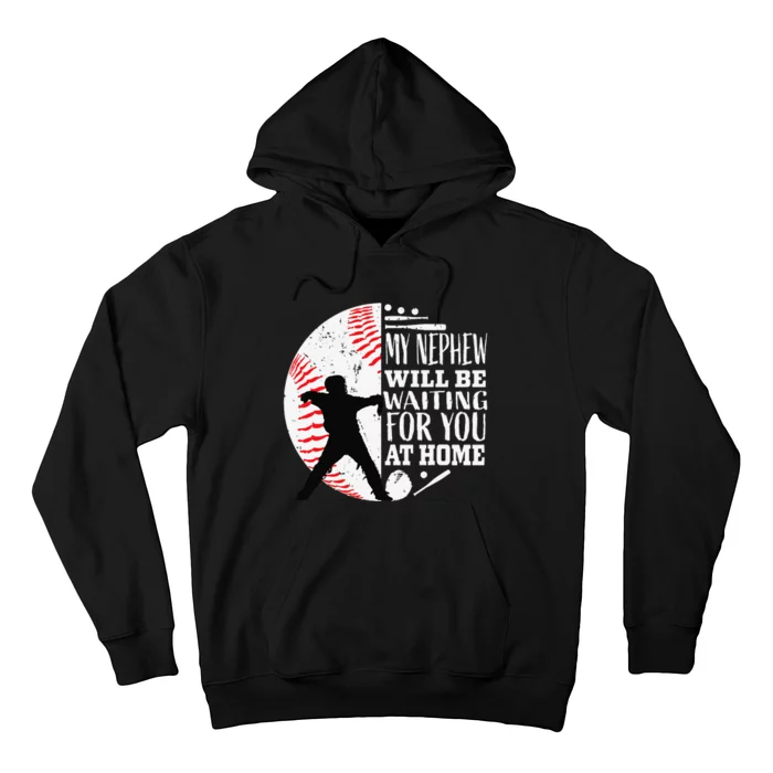 Baseball Catcher Aunt Uncle Nephew Sayings Quotes Graphic Hoodie