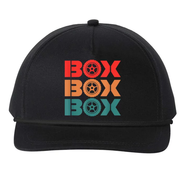 Box Car Auto Wheel Drag Racing Racer Retro Snapback Five-Panel Rope Hat