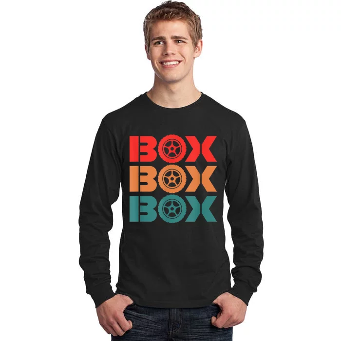 Box Car Auto Wheel Drag Racing Racer Retro Tall Long Sleeve T-Shirt