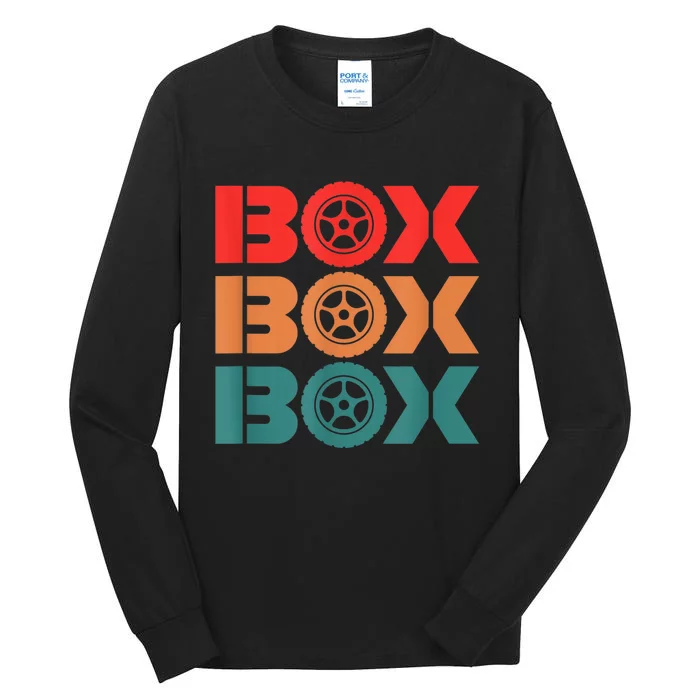 Box Car Auto Wheel Drag Racing Racer Retro Tall Long Sleeve T-Shirt