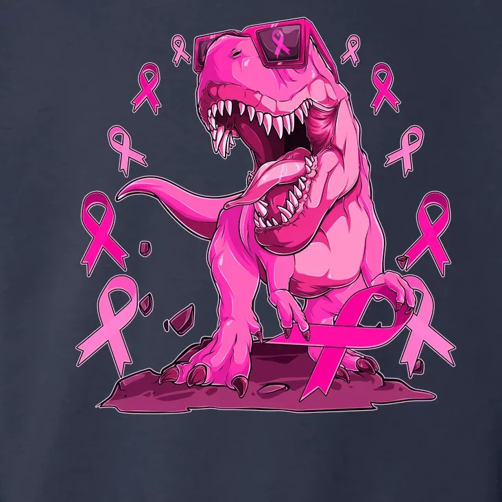 Breast Cancer Awareness Wear Pink Trex Dinosaur Toddler Hoodie