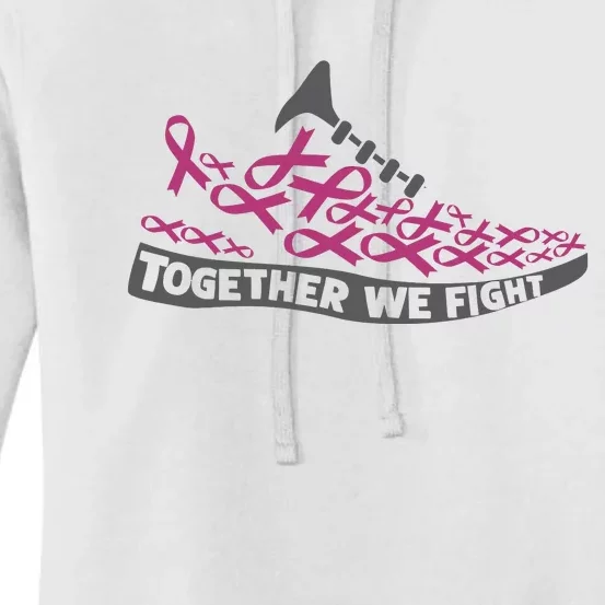 Breast Cancer Awareness Together We Fight Running Shoes Women's Pullover Hoodie