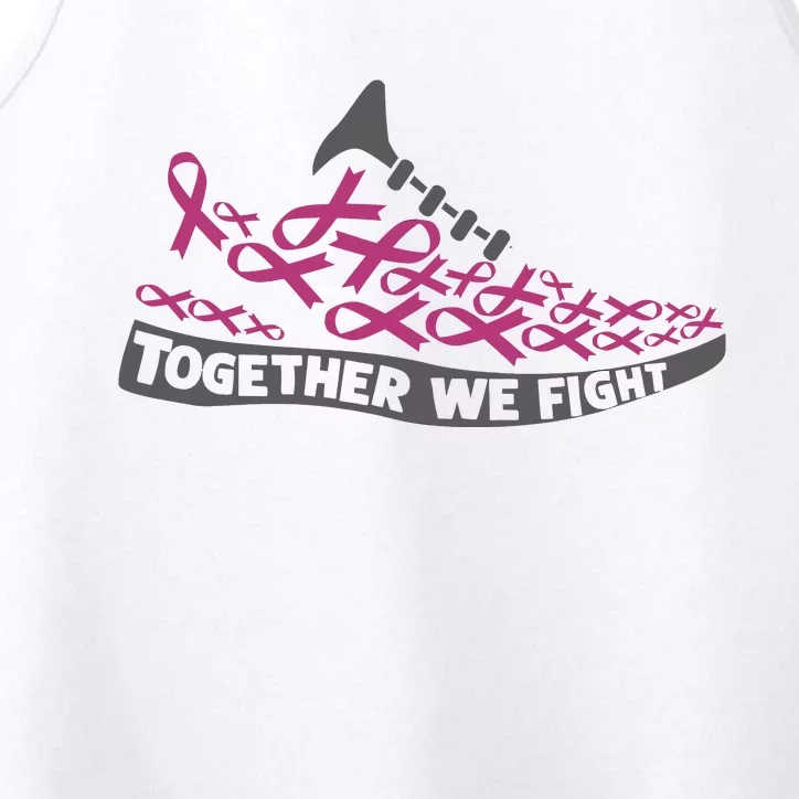 Breast Cancer Awareness Together We Fight Running Shoes Performance Tank