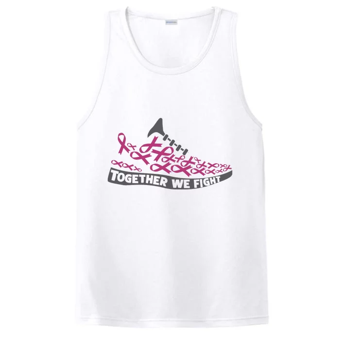 Breast Cancer Awareness Together We Fight Running Shoes Performance Tank