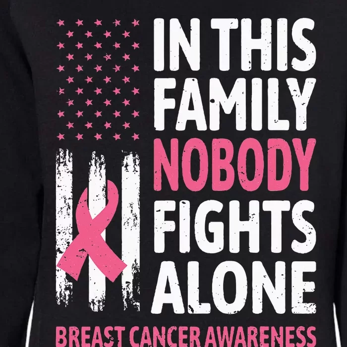 Breast Cancer Awareness Family Support Squad Breast Cancer Womens California Wash Sweatshirt