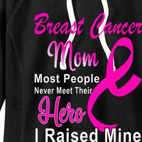 Breast Cancer Awareness Mom Breast Cancer Warrior Mother Women's Fleece Hoodie