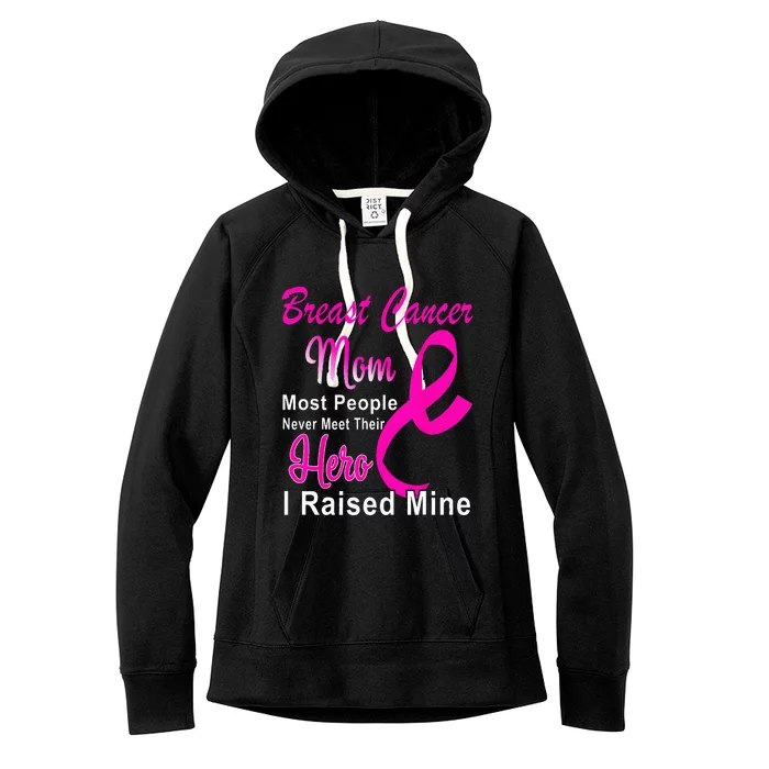 Breast Cancer Awareness Mom Breast Cancer Warrior Mother Women's Fleece Hoodie