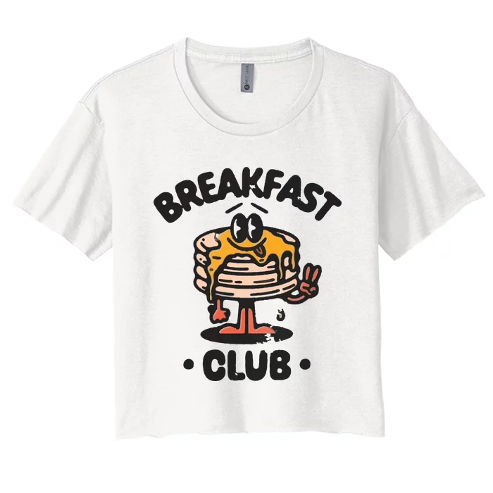 Breakfast Club Aesthetic Bohemian Retro Vintage Women's Crop Top Tee