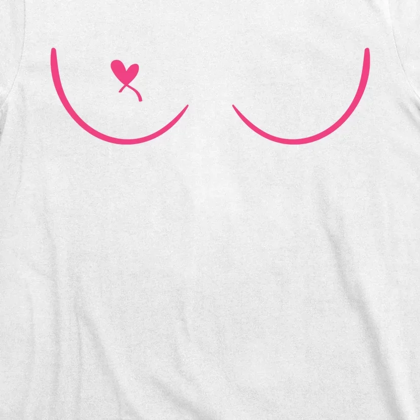 Breast Cancer Awareness Breast Heart T-Shirt