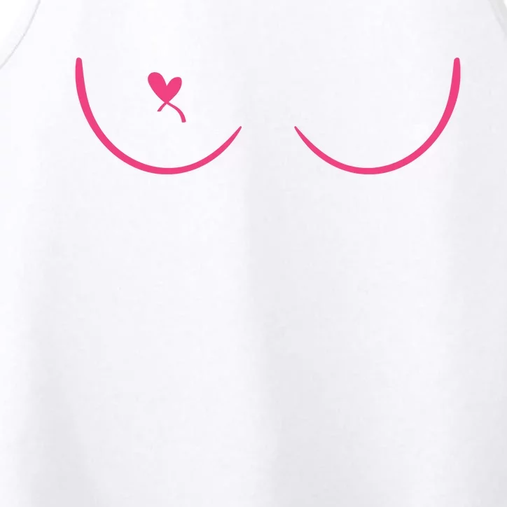 Breast Cancer Awareness Breast Heart Performance Tank