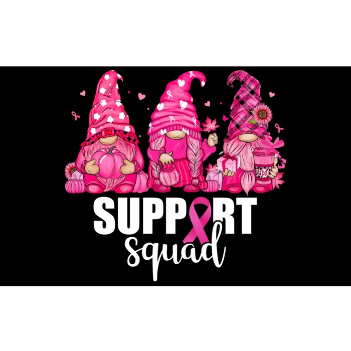 Breast Cancer Awareness Gnomes Support Squad Bumper Sticker