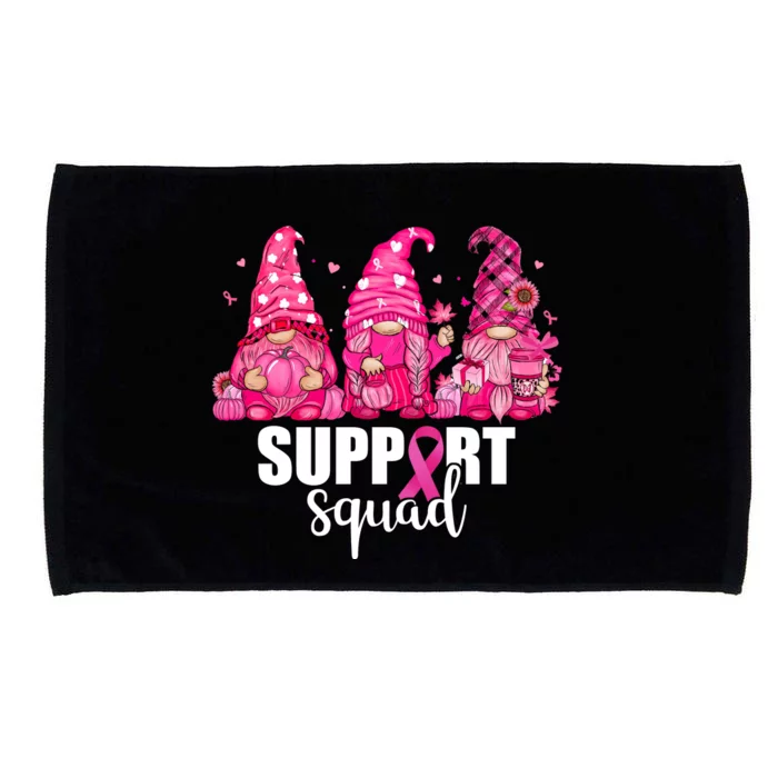 Breast Cancer Awareness Gnomes Support Squad Microfiber Hand Towel