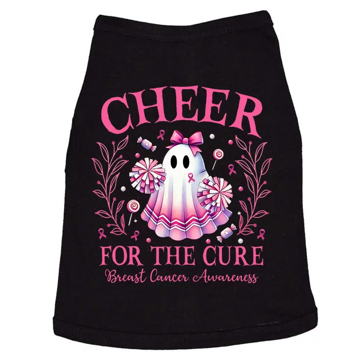 Breast Cancer Awareness Halloween Ghost Doggie Tank