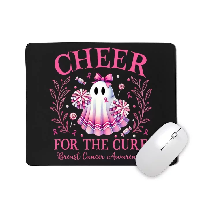 Breast Cancer Awareness Halloween Ghost Mousepad