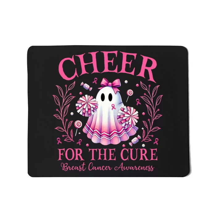 Breast Cancer Awareness Halloween Ghost Mousepad