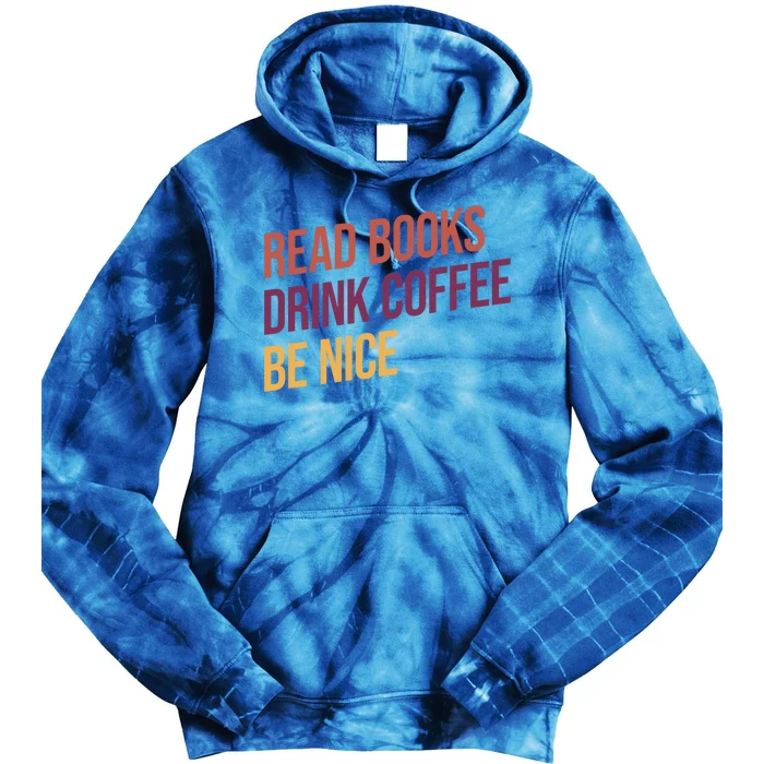 BookLover Coffee And Books Bookworm Gift Tie Dye Hoodie