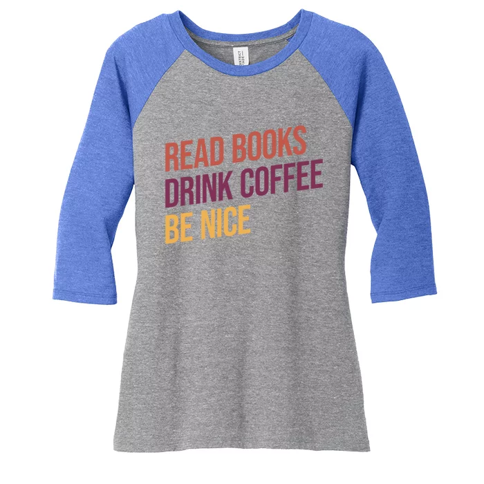 BookLover Coffee And Books Bookworm Gift Women's Tri-Blend 3/4-Sleeve Raglan Shirt